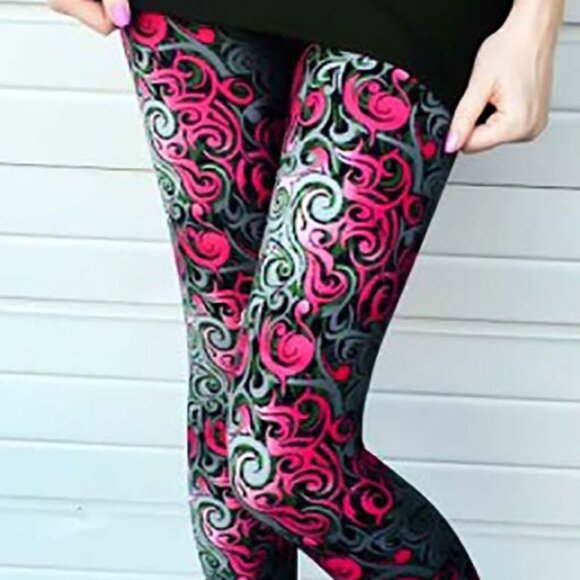 Agnes & Dora S/M Leggings Windstorm in Fuchsia Leggings NWT in Original Dust Bag - Picture 1 of 11